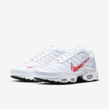 Nike Air Max Plus - Férfi Utcai Cipő - Fehér/Platina/Fekete/Narancssárga